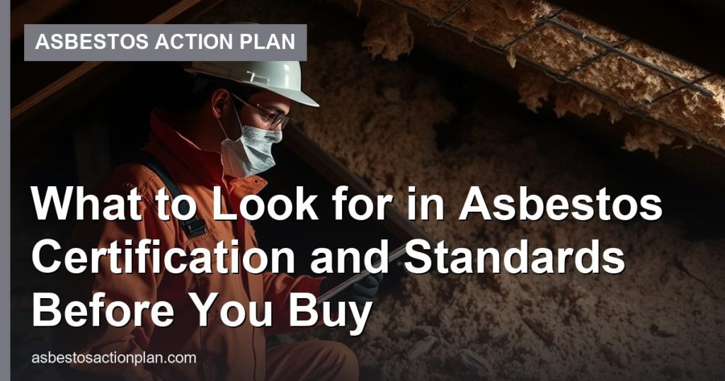 What to Look for in Asbestos Certification and Standards Before You Buy