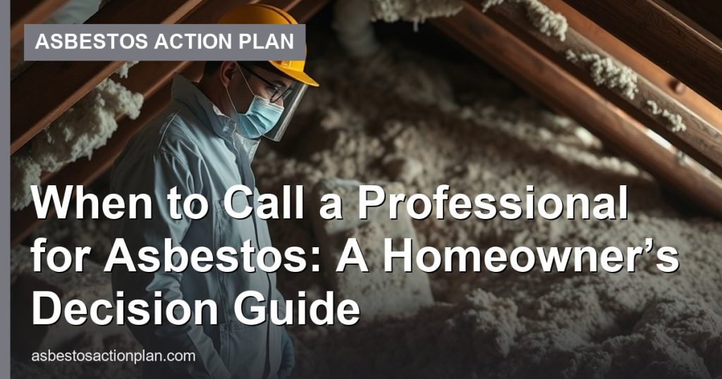 When to Call a Professional for Asbestos: A Homeowner’s Decision Guide
