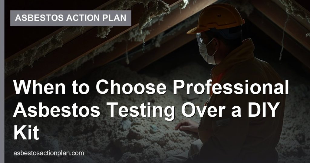 When to Choose Professional Asbestos Testing Over a DIY Kit